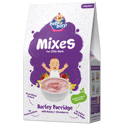 Bebe Burp Combo Pack of 6M+ Mixes Puffed Rice Porridge and 6M+ Mixes Barley Porridge (200gm Each)