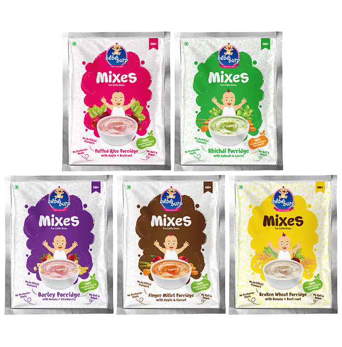 Bebe Burp Combo Pack of Mixes Porridge (30gm Each)