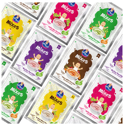 Bebe Burp Combo Pack of Mixes Porridge (30gm Each)