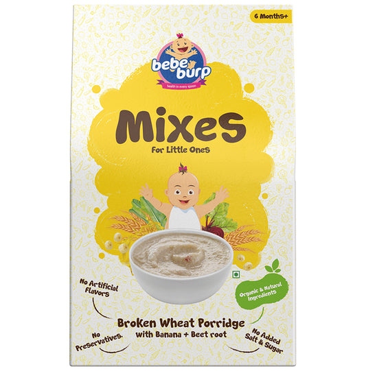 Bebe Burp Mixes Porridge 6M+ Broken Wheat - Classic Derma