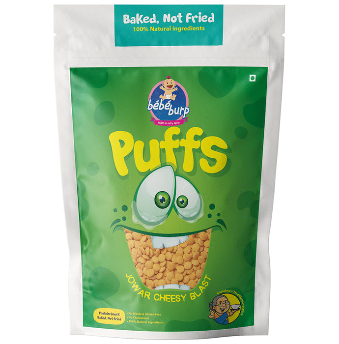 Bebe Burp Puffs (35gm Each) Jowar Cheesy Blast - Classic Derma