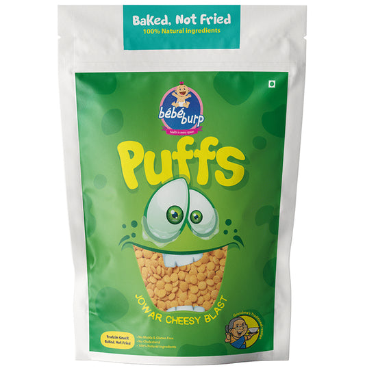 Bebe Burp Puffs (35gm Each) Jowar Cheesy Blast - Classic Derma