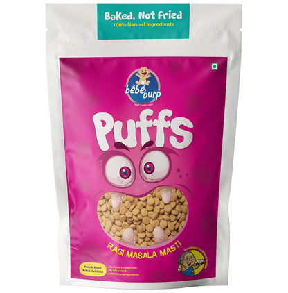 Bebe Burp Puffs (35gm Each) Ragi Masala Masti - Classic Derma