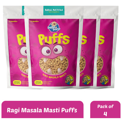 Bebe Burp Puffs (35gm Each) Ragi Masala Masti