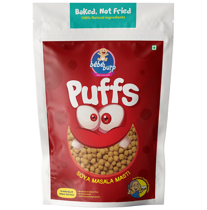 Bebe Burp Puffs (35gm Each) Soya Masala Masti - Classic Derma