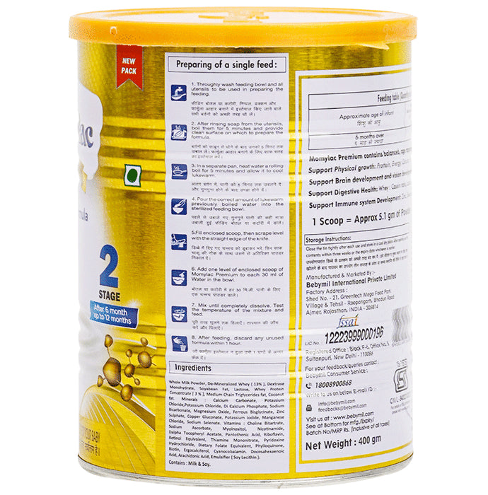 Bebymil Momylac Premium Infant Formula Powder Stage 2