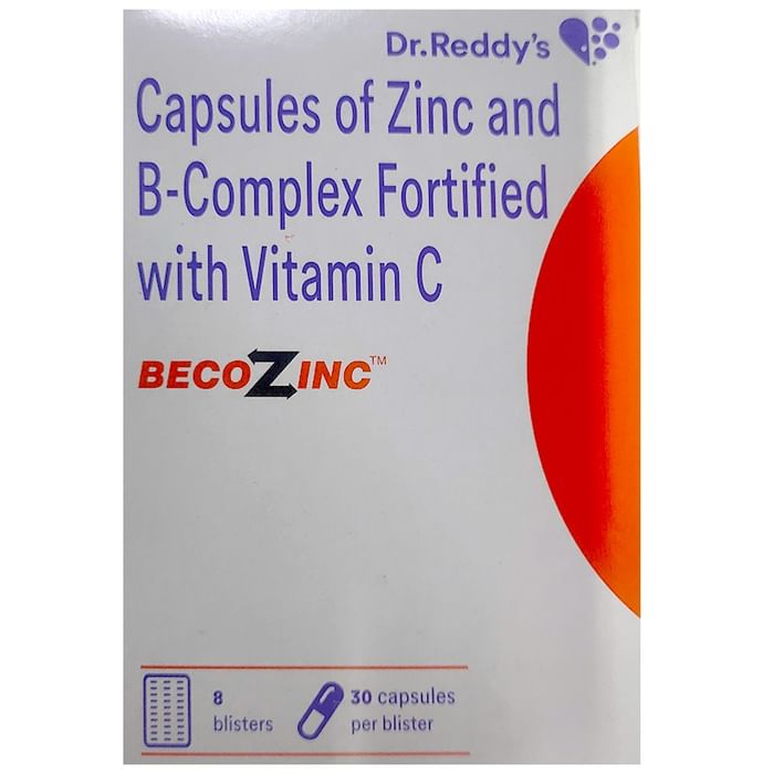 Becozinc Capsule Helps Overcome Vitamin & Mineral Deficiency, Boosts Immunity - Classic Derma