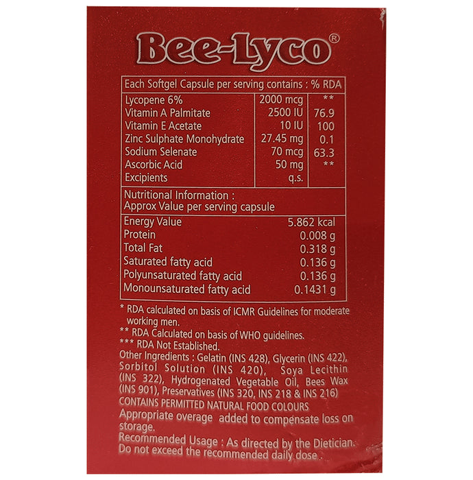 Bee-Lyco Soft Gelatin Capsule