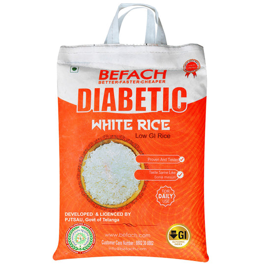 Befach Diabetic White Rice with 10gm Aloevera Gel Free Rice - Classic Derma