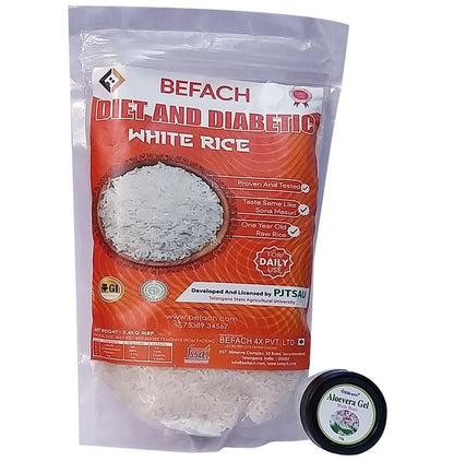 Befach Diabetic White Rice with 10gm Aloevera Gel Free Rice - Classic Derma