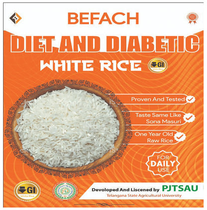 Befach Diabetic White Rice with 10gm Aloevera Gel Free Rice