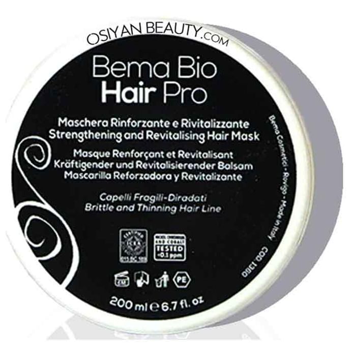 Bema Bio Hair Pro Mask Strengthening and Revitalising - Classic Derma