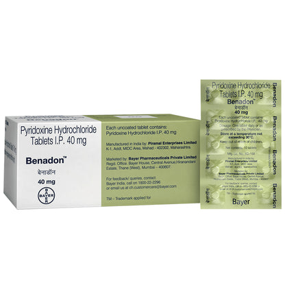Benadon 40mg for Immunity, Mood Regulation & Protein Breakdown | Tablet