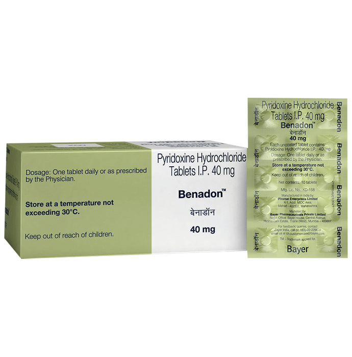 Benadon 40mg for Immunity, Mood Regulation & Protein Breakdown | Tablet