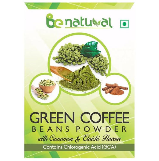 Benatural Green Coffee Beans Powder Cinnamon & Elaichi - Classic Derma