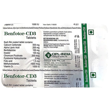 Benfotor CD3 Tablet