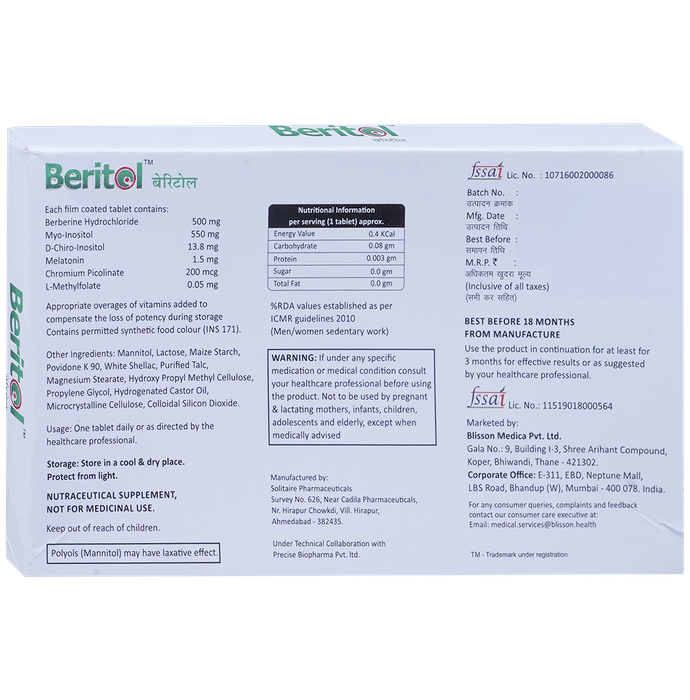 Beritol Tablet | Vitamin & Mineral Support