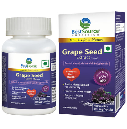 BestSource Nutrition Grape Seed Extract 250mg Capsule - Classic Derma