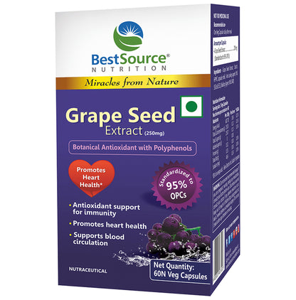 BestSource Nutrition Grape Seed Extract 250mg Capsule