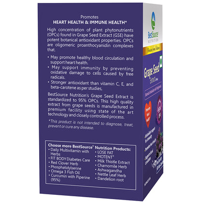 BestSource Nutrition Grape Seed Extract 250mg Capsule