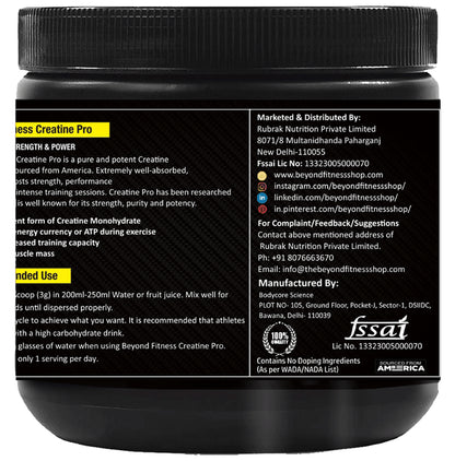Beyond Fitness Creatine Pro (156gm Each)