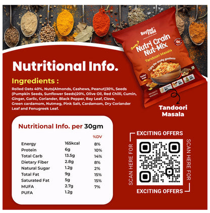 Beyond Food Nutri Grain Nut-Mix Tandoori Masala