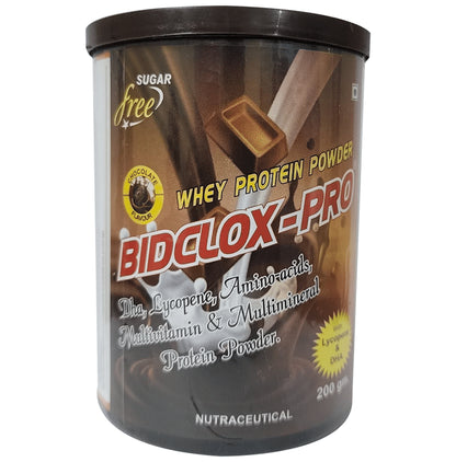 Bidclox-Pro Whey Protein Powder Chocolate Sugar Free - Classic Derma