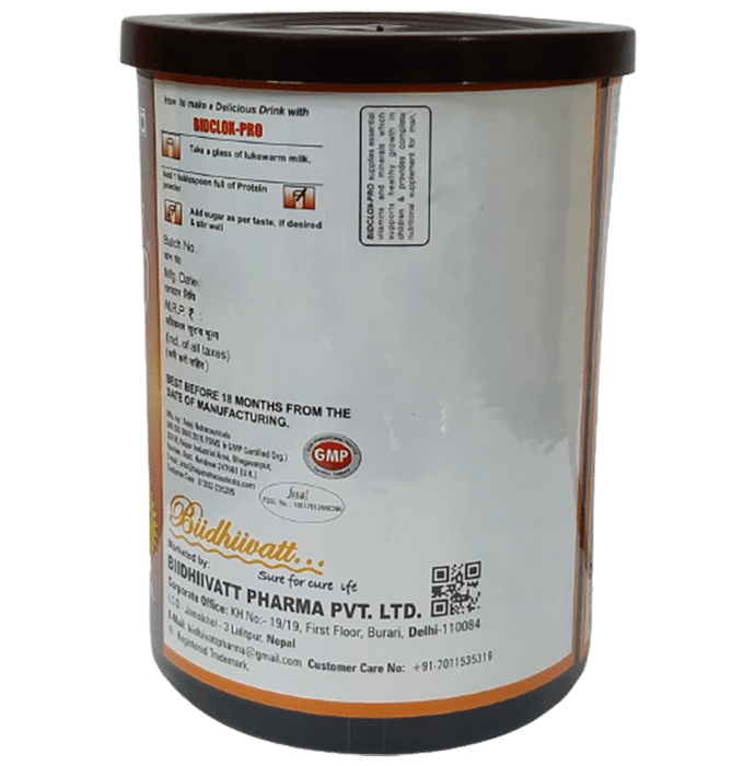 Bidclox-Pro Whey Protein Powder Chocolate Sugar Free