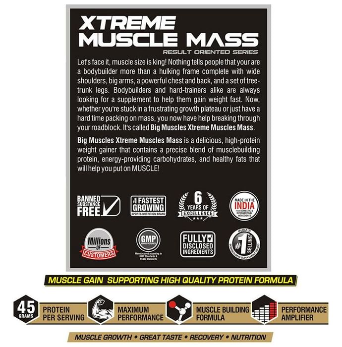 Big Muscles Xtreme Muscle Mass Strawberry