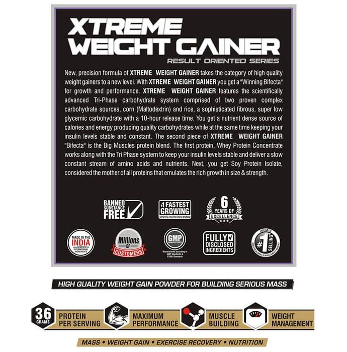 Big Muscles Xtreme Weight Gainer Cookies & Cream