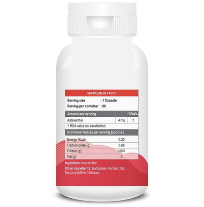 Billion Cheers Astaxanthin Vegetarian Capsules