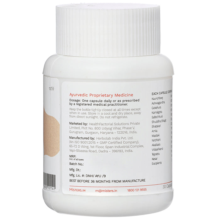 Misters Perform Capsule with Kesar and Ashwagandha (30 Each)