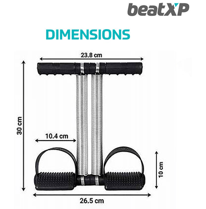 beatXP Tummy Trimmer Black Double Spring GHVMEDFIT163