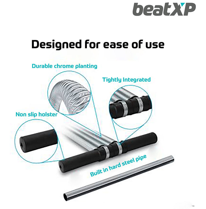 beatXP Tummy Trimmer Black Double Spring GHVMEDFIT163