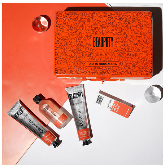 Beauprty Balancing Bundle for Oily to Normal Skin, Anti Acne Face Care Routine Kit with Cleanser, Toner and Moisturizer - Classic Derma
