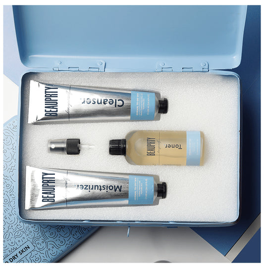 Beauprty Hydrating Bundle for Normal to Dry Skin, Dry Skin Face Care Routine Kit with Cleanser, Toner and Moisturizer - Classic Derma