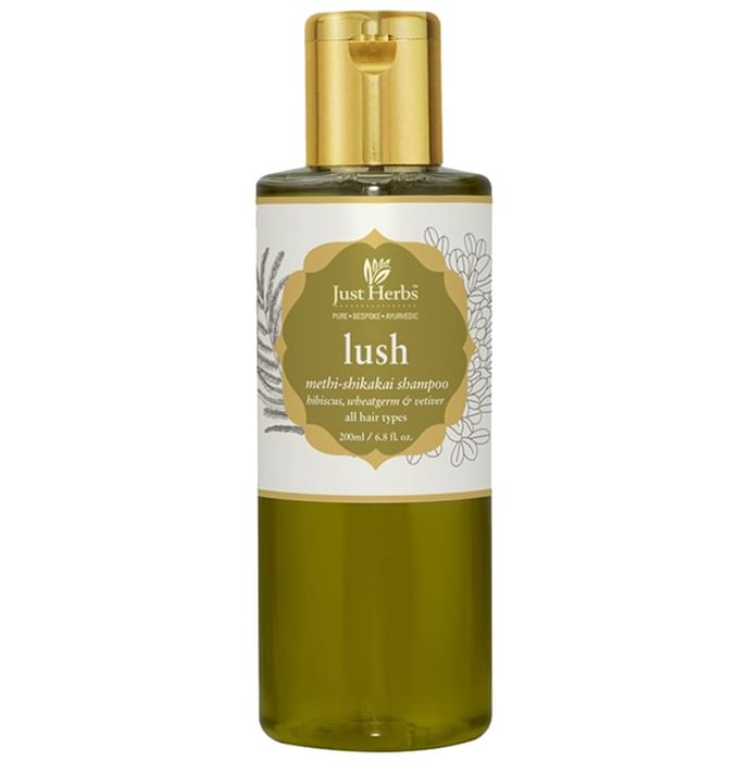 Just Herbs Lush Methi-Shikakai Shampoo - Classic Derma