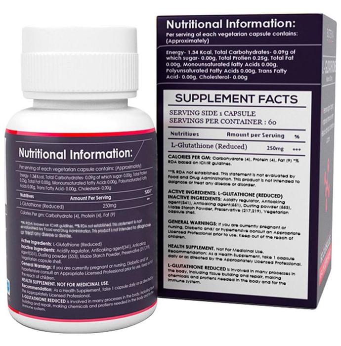 Biotevia Life Sciences L-Glutathione Veg Capsule