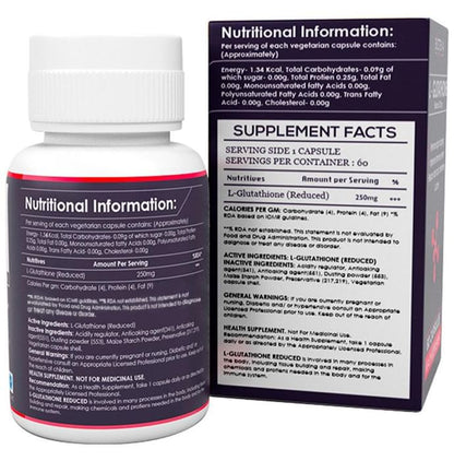 Biotevia Life Sciences L-Glutathione Veg Capsule