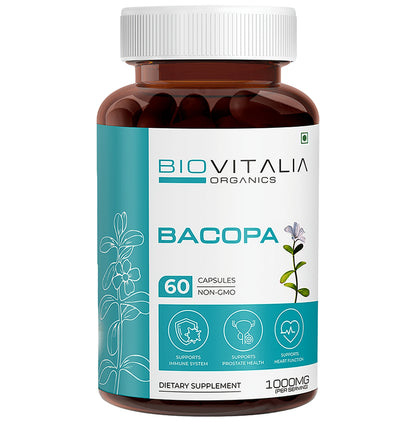 Biovitalia Organics Bacopa 1000mg Capsule - Classic Derma