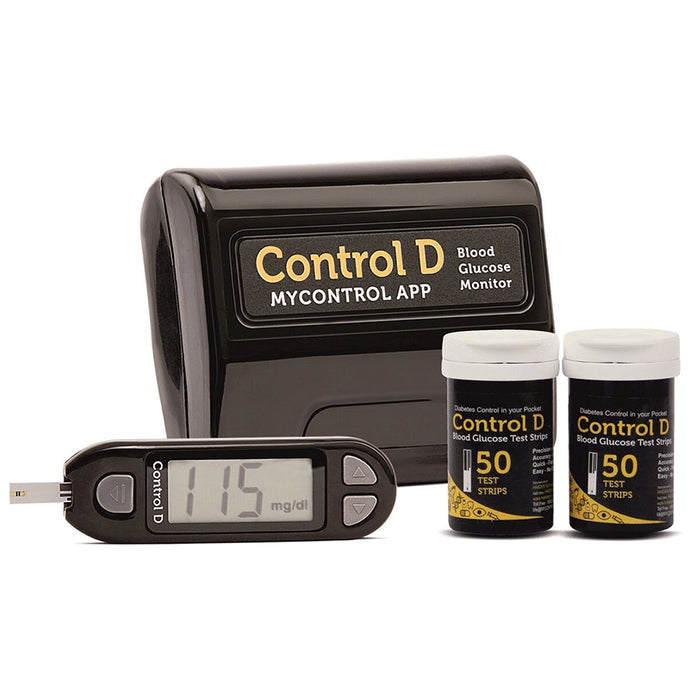 Glucometer Controls Labels Buy Control D Blood Glucose Monitor Glucometer Kit with 100 Strips ...