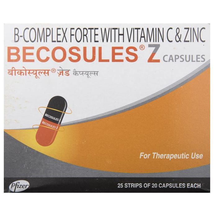 Becosules Z Capsule with Vitamin B Complex, Vitamin C & Zinc