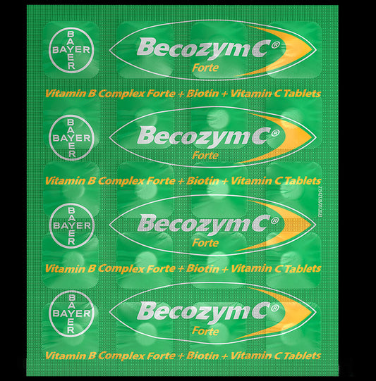 Becozym C Forte Tablet with Biotin, Vitamin C & B Complex - Classic Derma