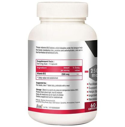 Jyorana Vitamin B12 2500mcg Capsule