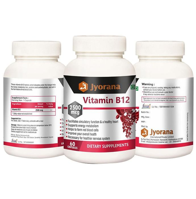 Jyorana Vitamin B12 2500mcg Capsule