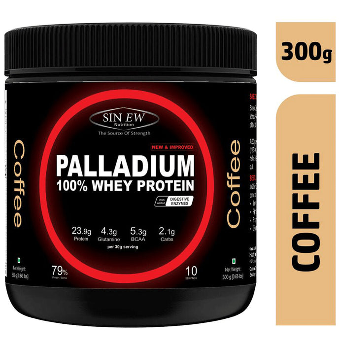 Sinew Nutrition Palladium 100% Whey Protein with Digestive Enzymes Coffee - Classic Derma