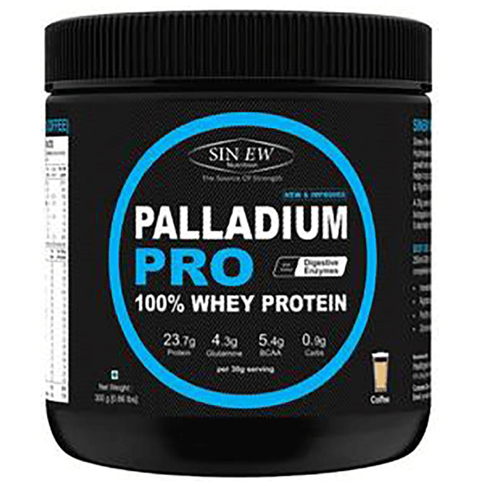 Sinew Nutrition Palladium Pro 100% Whey Protein with Digestive Enzymes Coffee - Classic Derma