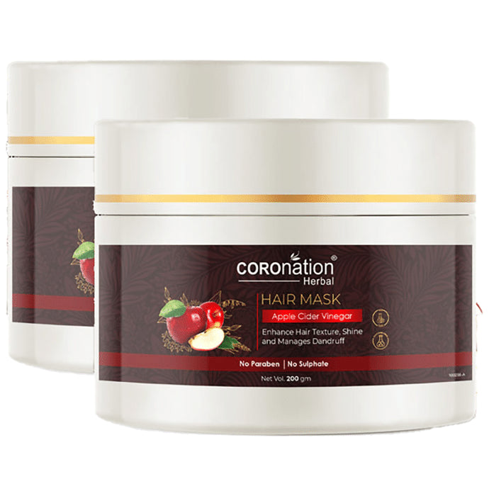 Coronation Herbal Apple Cider Vinegar Hair Mask (200gm Each) - Classic Derma