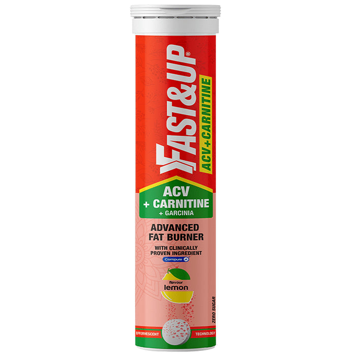 Fast&Up ACV + Carnitine Advance Fat Burner Effervescent Tablet Lemon - Classic Derma