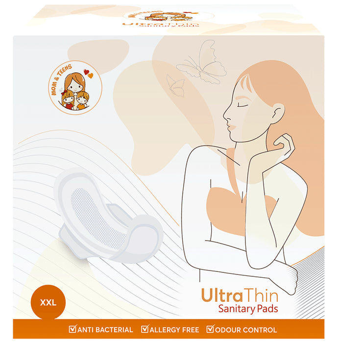 Mom & Teens Ultra Thin Sanitary Pads (20 Each) XXL - Classic Derma